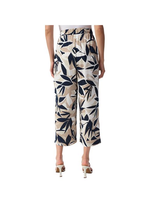 Pantalone Joseph Ribkoff donna 251072 Fantasia stampa fantasia a foglie ampio elastica JOSEPH RIBKOFF | Pantaloni | 2510722539